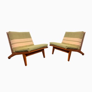 Set of Danish GE-370 Lounge Chairs by Hans Wegner for Getama, 1960s