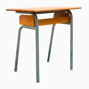 Small Vintage School Desk in Oak, 1950s