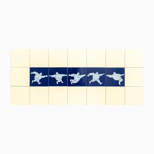 Carrelage Vintage Michelin, 1960s, Set de 21