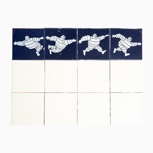 Vintage Michelin Man Tiles, 1960s, Set of 15