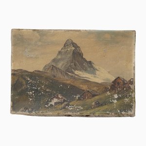 Matterhorn, Début du 20e Siècle, Huile sur Toile