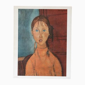 Abrams d'après Amadeo Modigliani, Girls with Braids, Impression Couleur, 1970