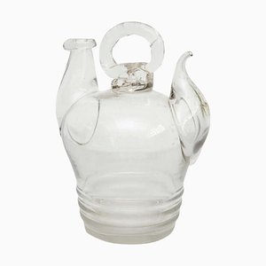 Early 20th Century Spanish Blown Glass Traditional Pitcher
