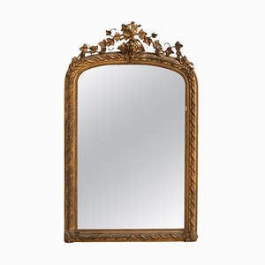 Early 20th Century Napoleon III Gilded Wood and Stucco Mirror