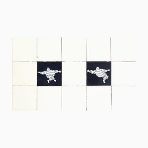 Vintage Michelin Man Tiles, 1960s, Set of 15