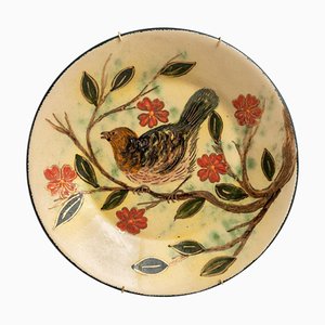 Ceramic Traditional Hand Painted Plate by Diaz Costa, Catalan, 1960s