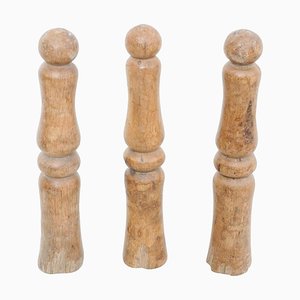 Skittles in Wood, 1950s, Set of 3