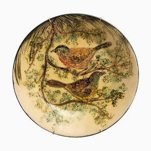 Ceramic Traditional Hand Painted Plate by Diaz Costa, Catalan, 1960s