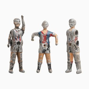 Traditional Spanish Figures Table Soccer, 1950s, Set of 3