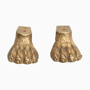 Brass Furniture Leg Embellishers, 1930s, Set of 2