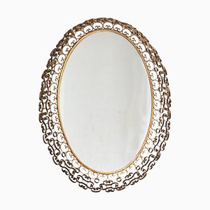Miroir Mid-Century en Métal, Espagne, 1950s