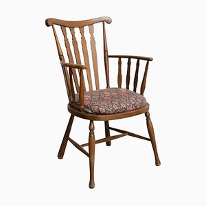Vintage English Wood Armchair, 1950s