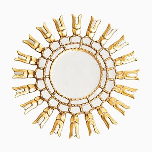 Mid-Century Modern Sunburst Mirror, 1950s