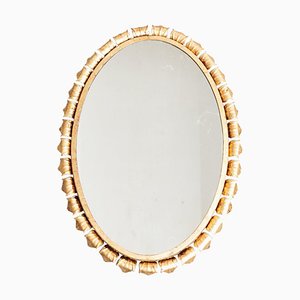 Mid-Century Modern Sunburst Mirror Brass, 1960s
