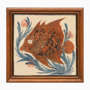 Hand-Painted Ceramic Artwork by Diaz Costa, 1960