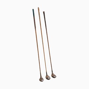 Wood Golf Clubs, 1930s, Set of 3