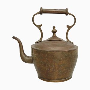 Early 20th Century French Country Brass Teapot