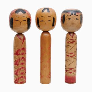 Kokeshi Dolls, Set of 3