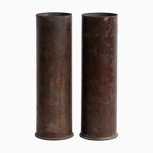 Bronze Mortar Caps, 1930s, Set of 2