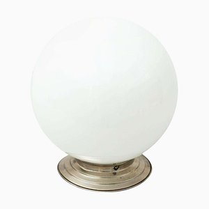Mid-Century Modern French Opaline Ceiling Lamp, 1940s