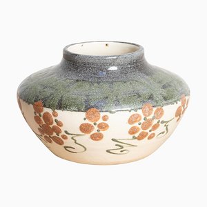 Hand-Painted Pottery Vase from Elchinger, 1930s