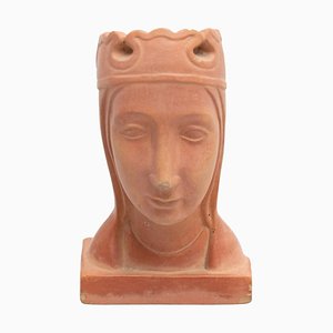 Statue Vierge Mid-Century en Plâtre