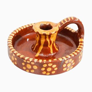 Rustic Ceramic Candleholder, 1960s