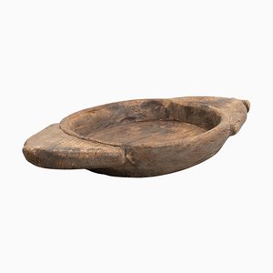 Early 20th Century Indian Handmade Wooden Bowl