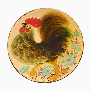 Assiette en Céramique Peinte à la Main par Diaz Costa, 1960s