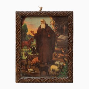 Saint Anthony, 1940s, Color Print, Framed