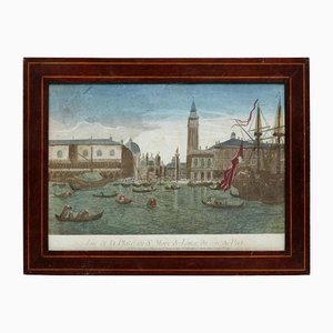 Jacques Chereu, Venice, 18th Century, Color Lithograph