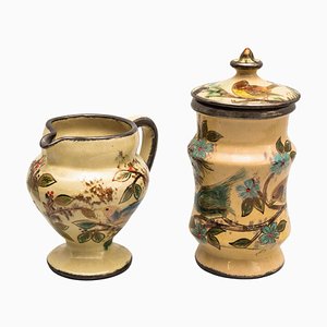 Vases en Céramique Peints à la Main par Diaz Costa, 1960s, Set de 2