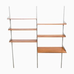 Étagère Modulaire Mid-Century Moderne en Bois et Métal, 1960s