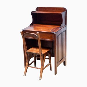 Modernist Chair and Writing Table, Early 20th Century, Set of 2