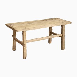 Rustic Elm Coffee Table, 1920s