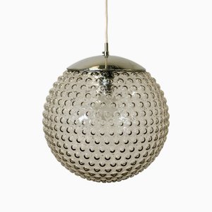 Lampe à Suspension Space Age en Verre par Rolf Krüger pour Staff, Allemagne