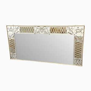 Grand Miroir de Bistrot Art Nouveau, France, 1930s