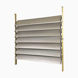 Pannello parasole industriale in alluminio, Francia, attribuito a Jean Prouvè, 1956