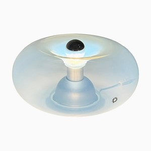 Lámpara de mesa Medusa de cristal de Murano perlado atribuida a Nason para Leucos, Italia, años 60