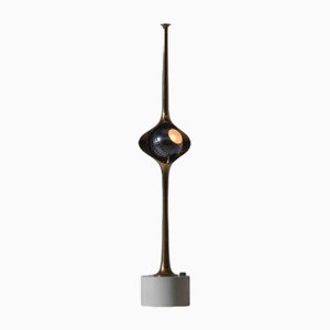 Lámpara de mesa Cobra de latón de Angelo Lelii para Arredoluce, Italia, 1962