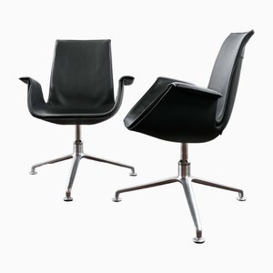 Set of Vintage Swivel Chairs by Preben & Kastholm for Walter Knoll, 2010s