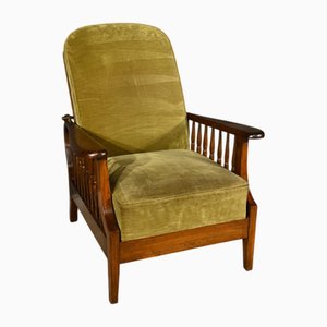 Art & Craft Morris Beech Armchair, England, 1920s