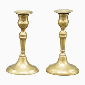 Candleholders from Nyköpings Mässingsbruk, Sweden, 1850s, Set of 2