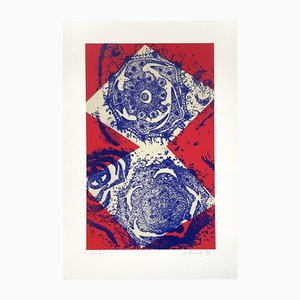Dieter Haack, Komposition, Original Siebdruck, 1993