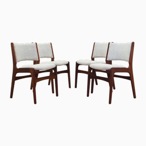 Dänische Vintage Teak Stühle, 1970er, 4er Set