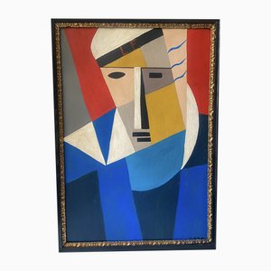 Lyonel Feininger, Composition Constructiviste, 1920, Peinture à l'Huile