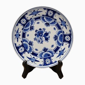 Piatto da parete in ceramica di De Porceleyne Fles, Olanda, 1978