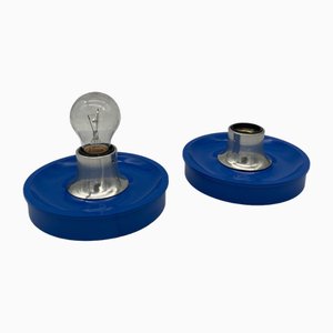 Deckenlampen aus Kunststoff, Italien, 1970er, 2er Set