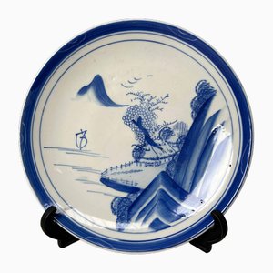 Japanese Hand-Painted Porcelain Plate, Arita, Japan
