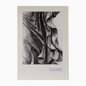 Jan Bauer, Glyptothek Munich, Faltwurf 13, Escultura antigua, 2023, Acuarela